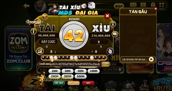 Tài xỉu Zomclub